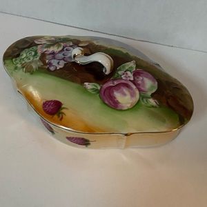 Thames Vintage Fruit Themed Covered Trinket Dish